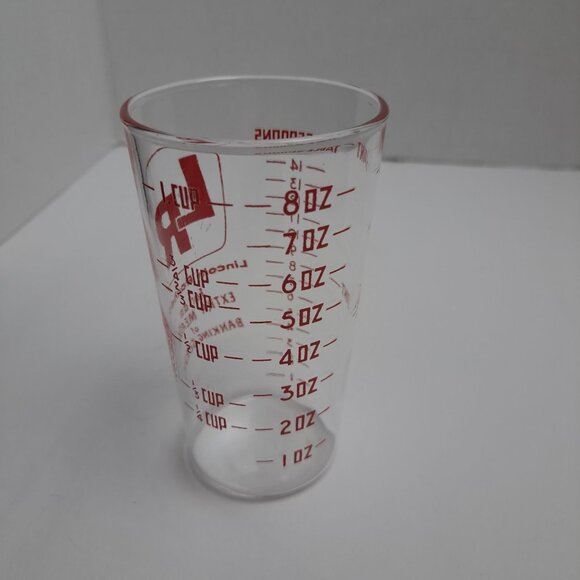 Vintage Advertising Measuring Glass Lincoln Rochester Bank Collectible Promo - Picture 12 of 13